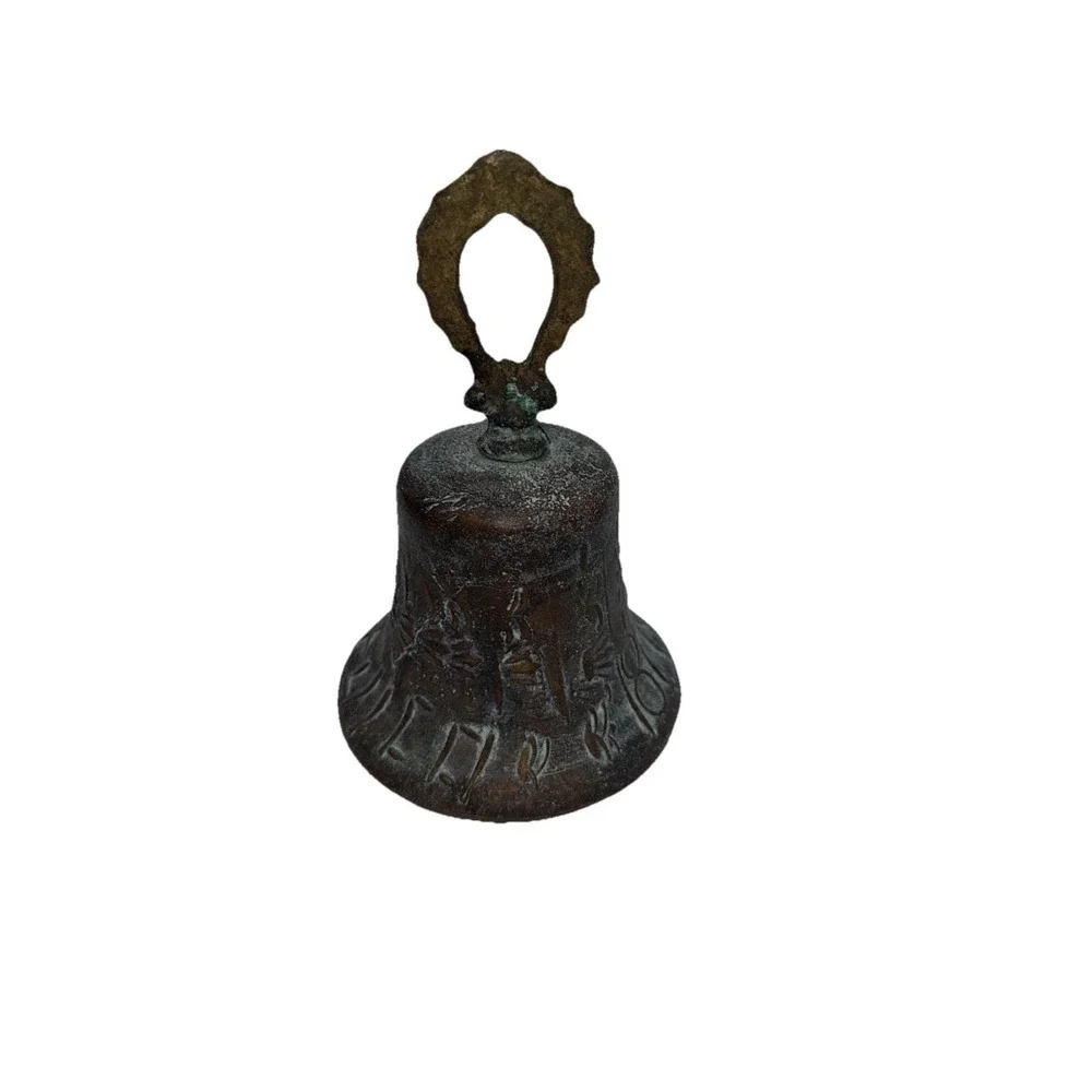 Antique Bronze Spanish Mexico Brass Mission Heavy Church Single Bell 6